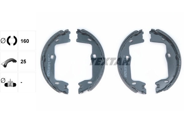 Brake Shoe Set, parking brake