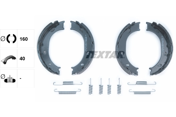 Brake Shoe Set, parking brake