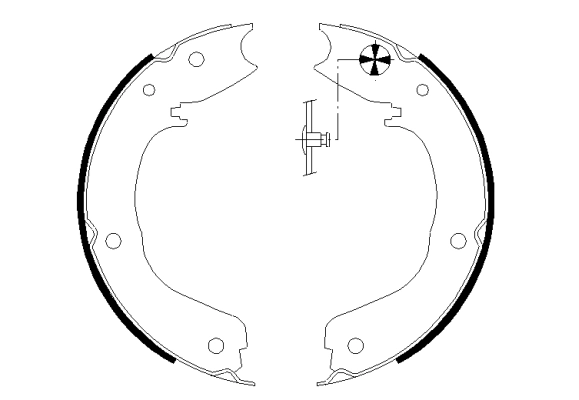 Brake Shoe Set, parking brake