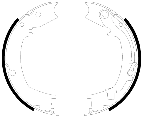 Brake Shoe Set, parking brake