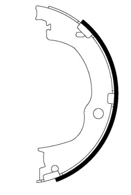 Brake Shoe Set, parking brake