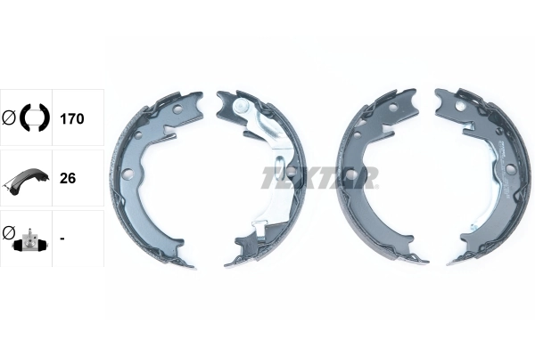 Brake Shoe Set, parking brake