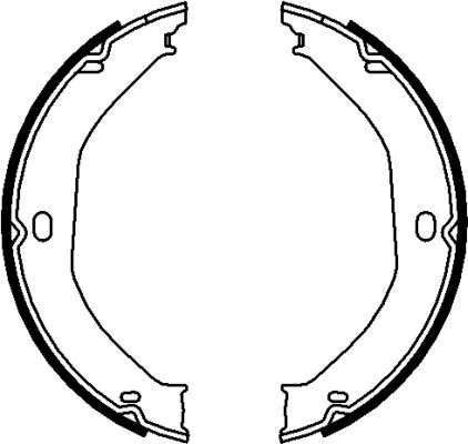 Brake Shoe Set, parking brake