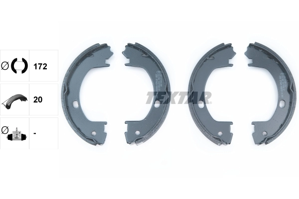 Brake Shoe Set, parking brake