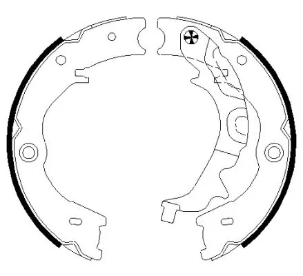 Brake Shoe Set, parking brake