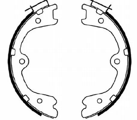 Brake Shoe Set, parking brake