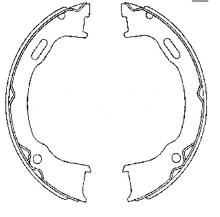 Brake Shoe Set, parking brake