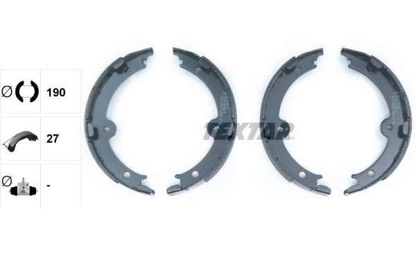 Brake Shoe Set, parking brake