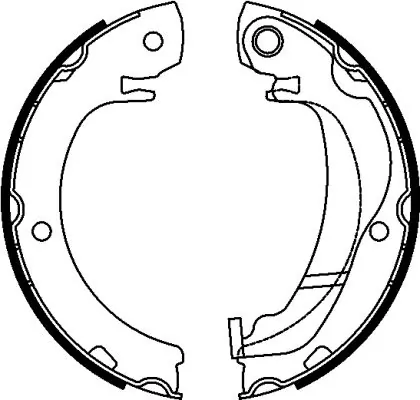 Brake Shoe Set, parking brake