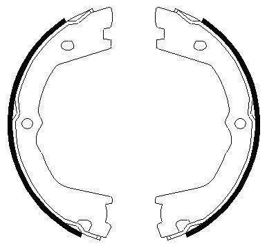 Brake Shoe Set, parking brake