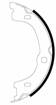 Brake Shoe Set, parking brake