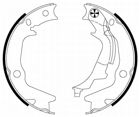 Brake Shoe Set, parking brake