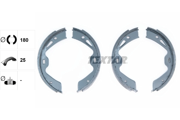 Brake Shoe Set, parking brake