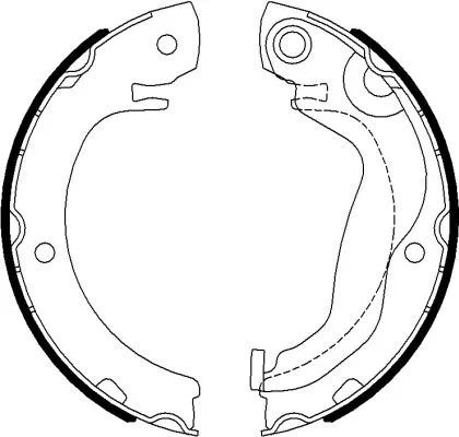 Brake Shoe Set, parking brake