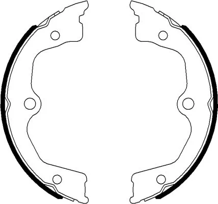 Brake Shoe Set, parking brake