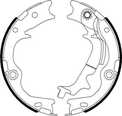 Brake Shoe Set, parking brake