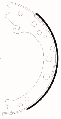 Brake Shoe Set, parking brake