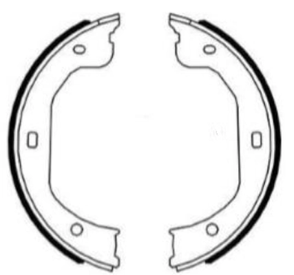 Brake Shoe Set, parking brake