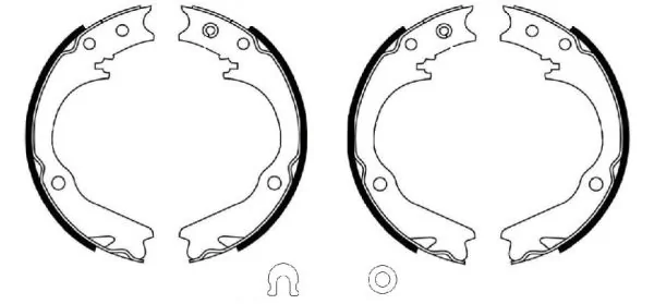 Brake Shoe Set, parking brake