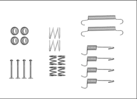 Accessory Kit, parking brake shoes