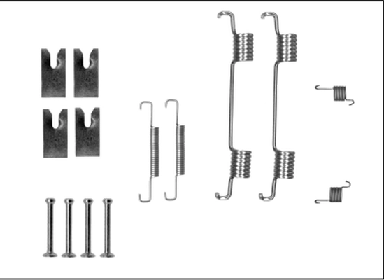 Accessory Kit, parking brake shoes