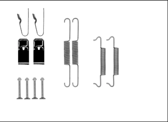 Accessory Kit, parking brake shoes