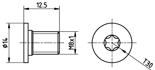 Bolt, brake disc
