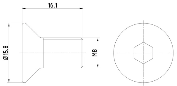 Bolt, brake disc