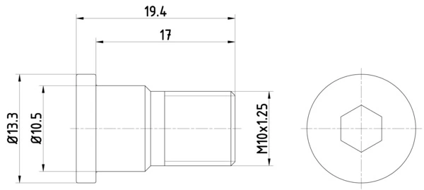 Bolt, brake disc