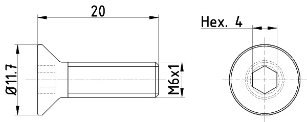 Bolt, brake disc