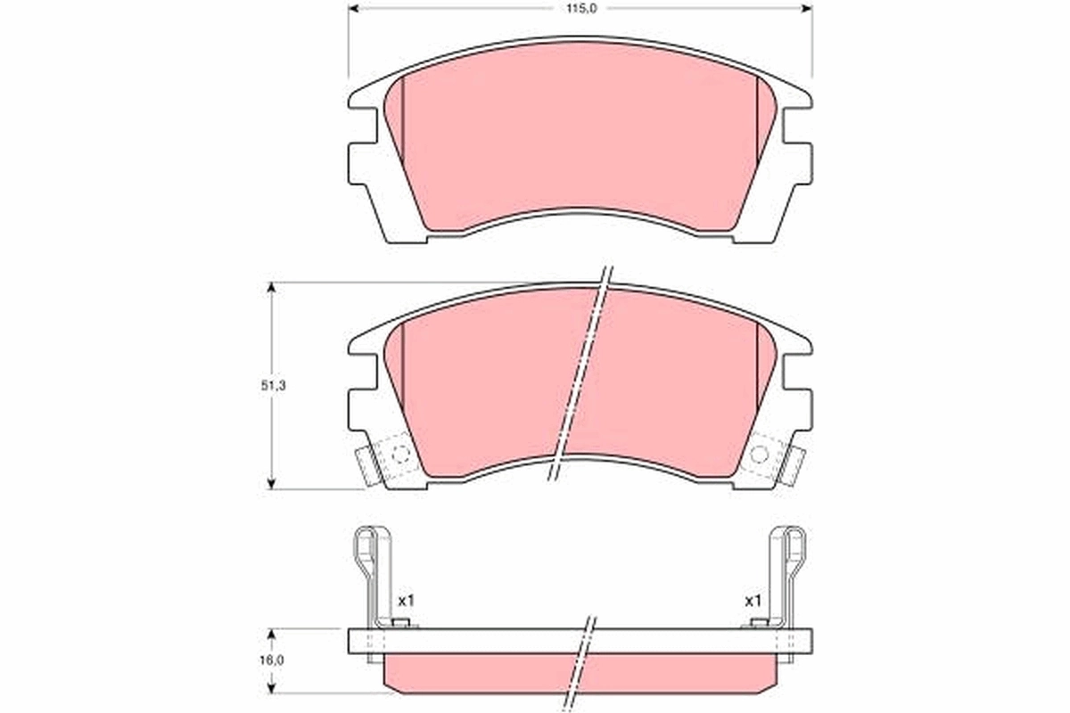 Brake Pad Set, disc brake