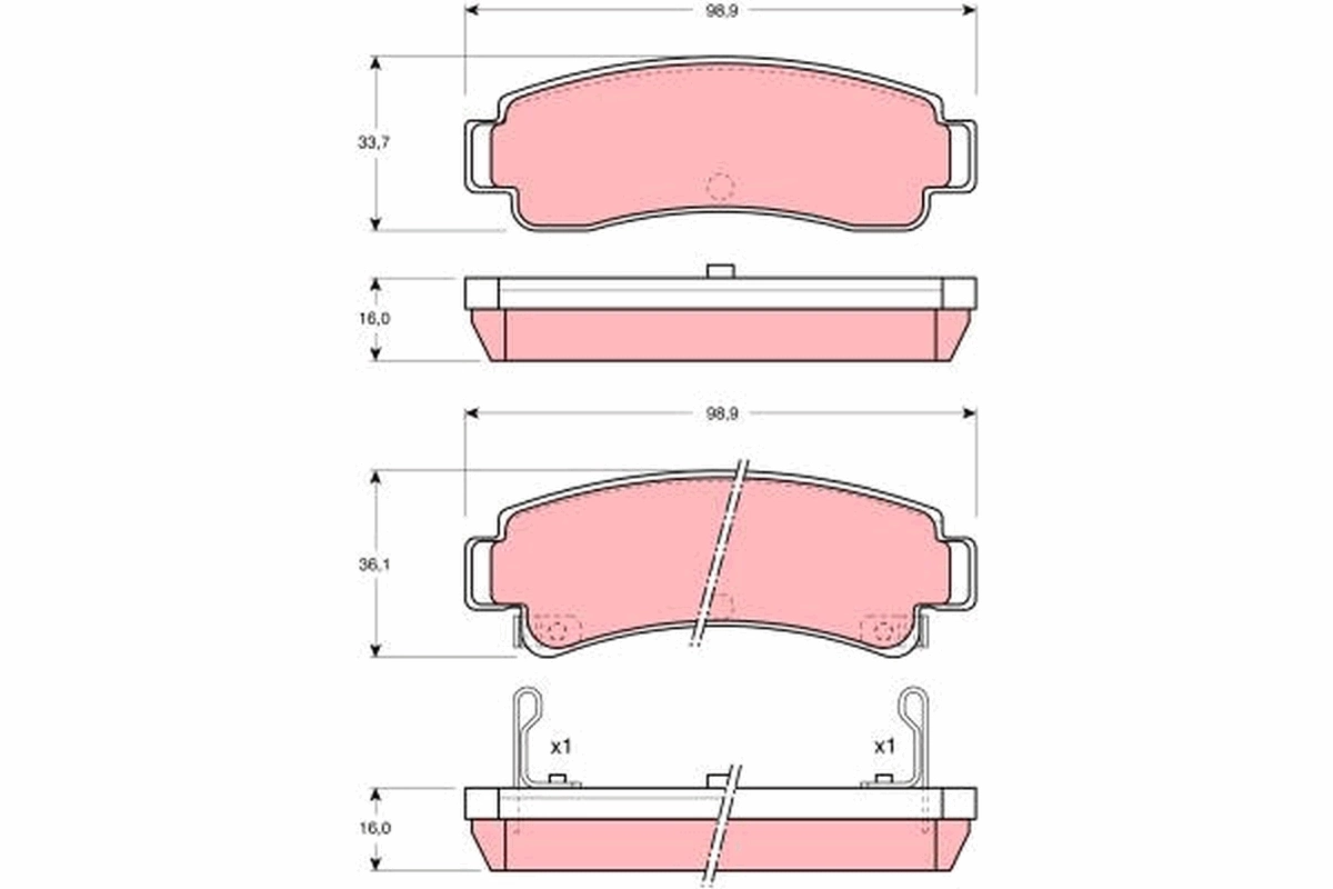 Brake Pad Set, disc brake