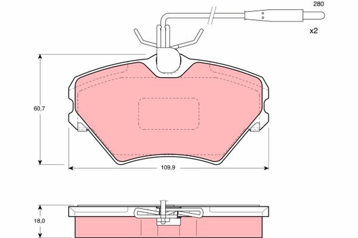Brake Pad Set, disc brake