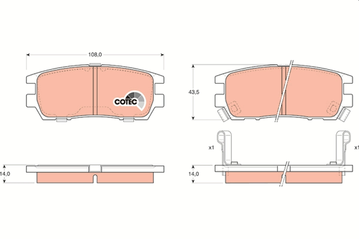 Brake Pad Set, disc brake