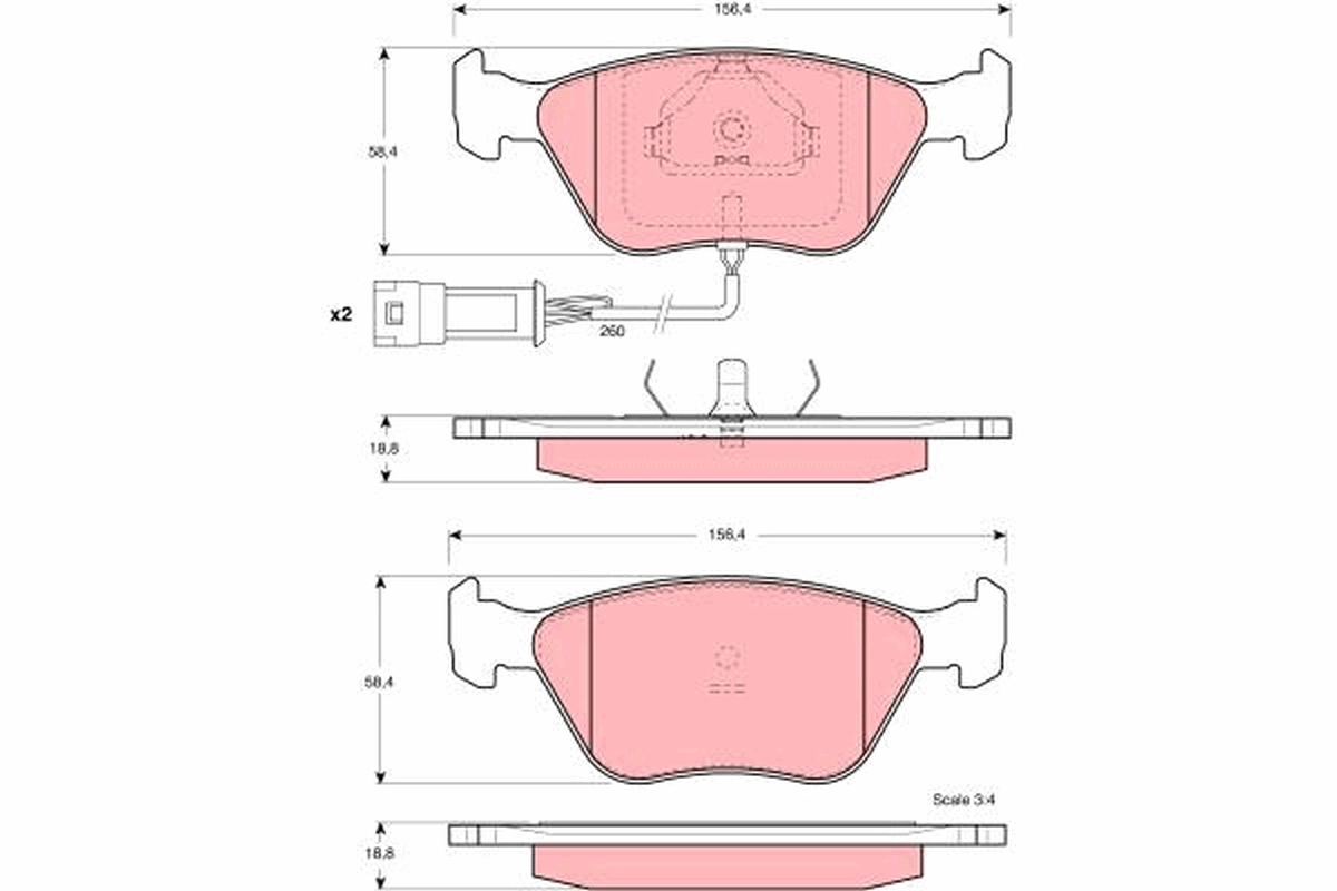 Brake Pad Set, disc brake