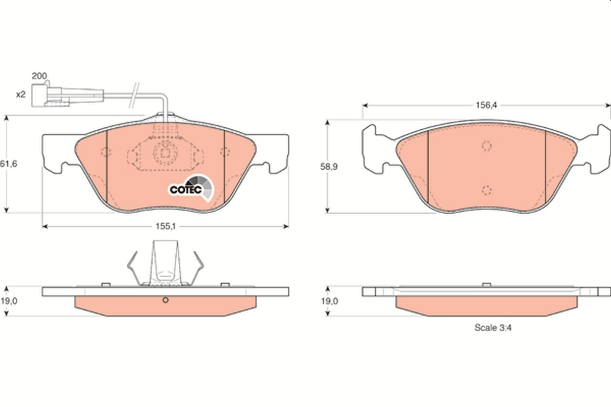 Brake Pad Set, disc brake