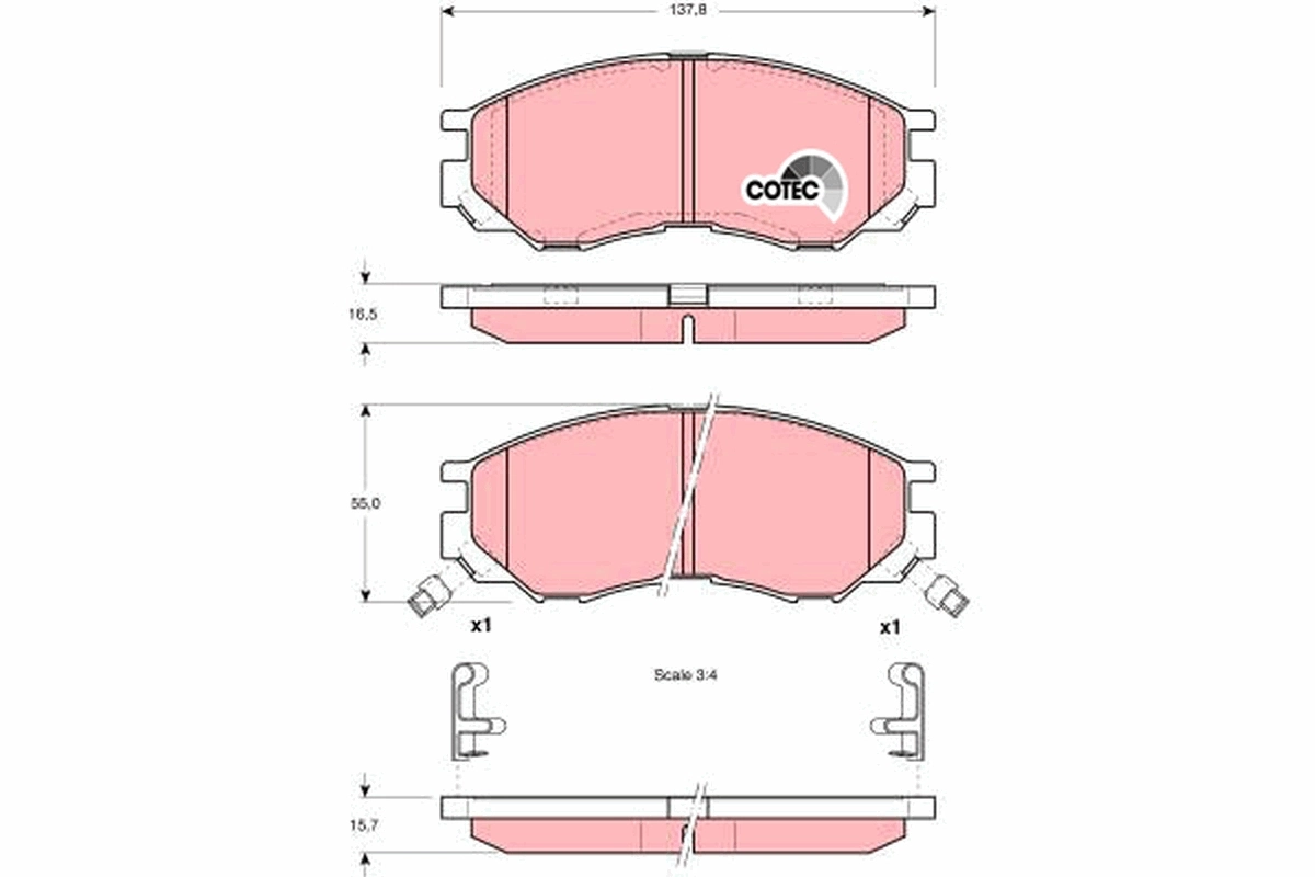Brake Pad Set, disc brake