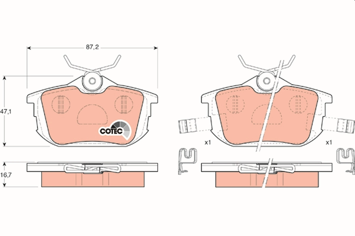 Brake Pad Set, disc brake