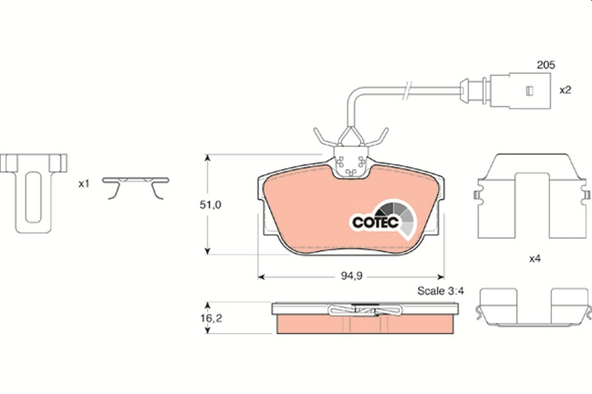 Brake Pad Set, disc brake