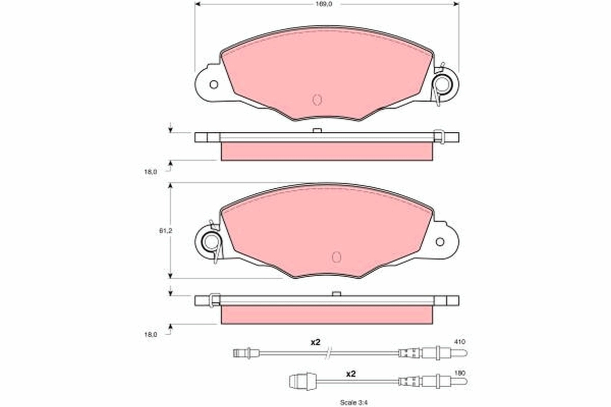 Brake Pad Set, disc brake