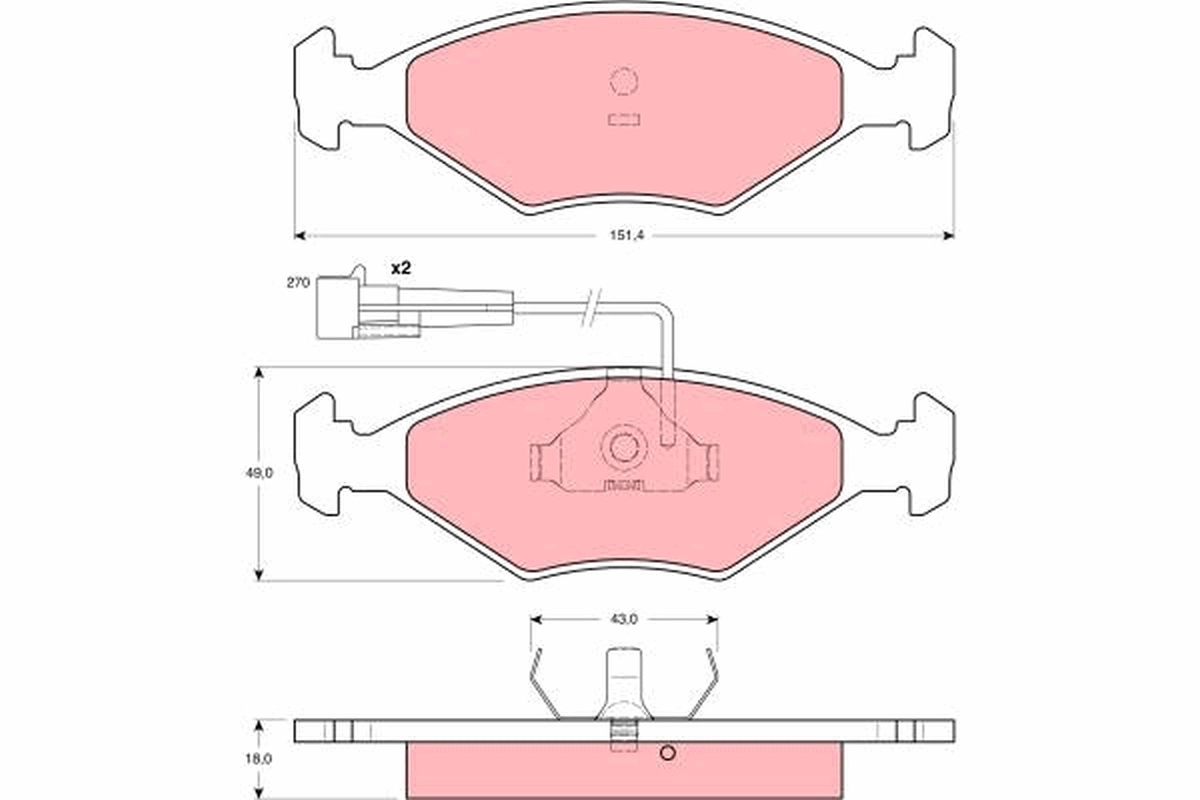 Brake Pad Set, disc brake