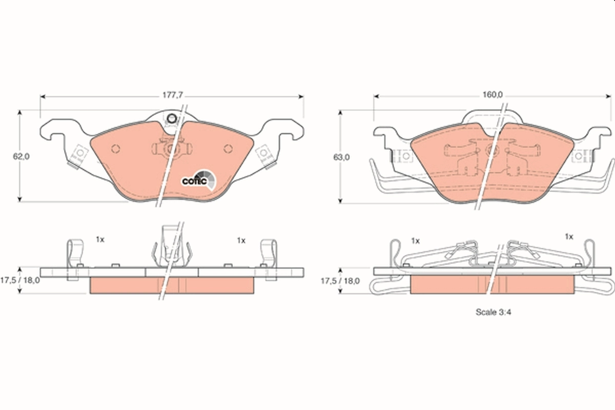 Brake Pad Set, disc brake
