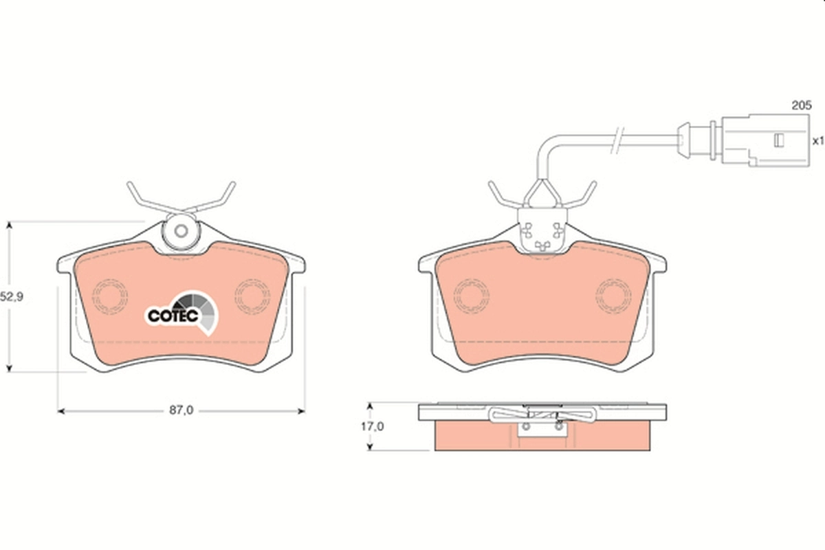 Brake Pad Set, disc brake