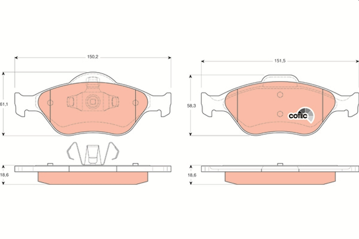 Brake Pad Set, disc brake