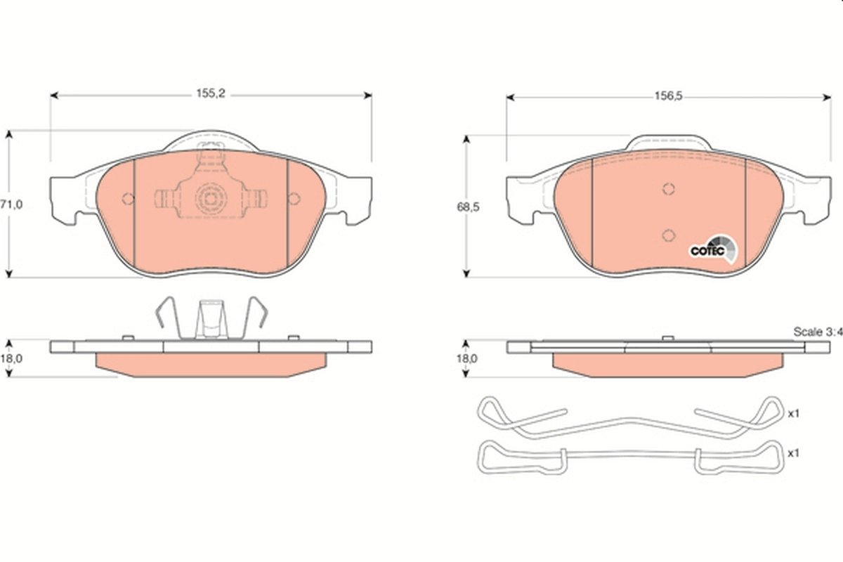Brake Pad Set, disc brake