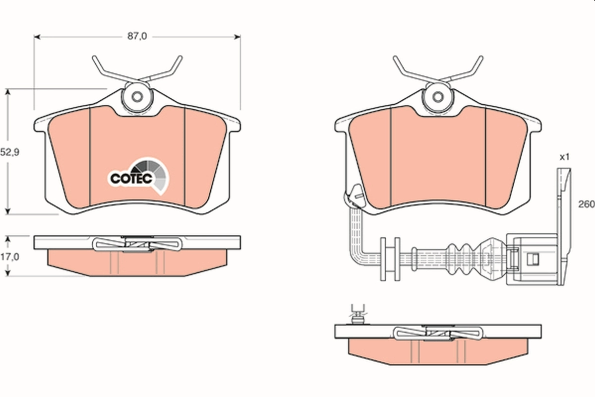 Brake Pad Set, disc brake