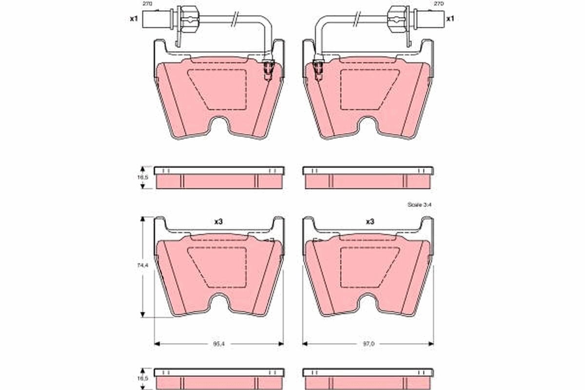 Brake Pad Set, disc brake