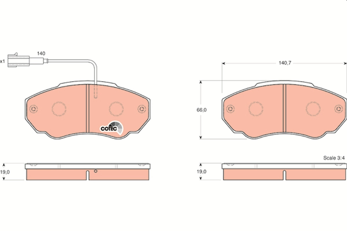 Brake Pad Set, disc brake