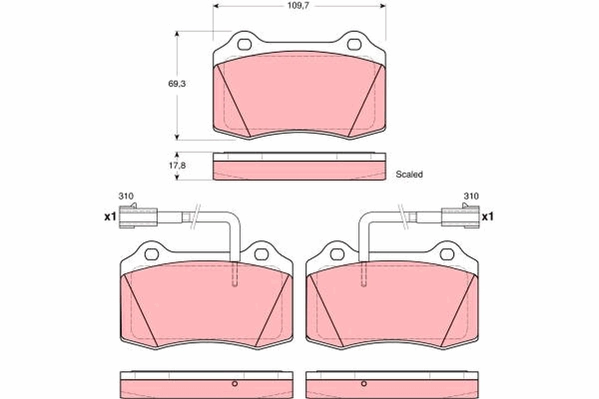 Brake Pad Set, disc brake