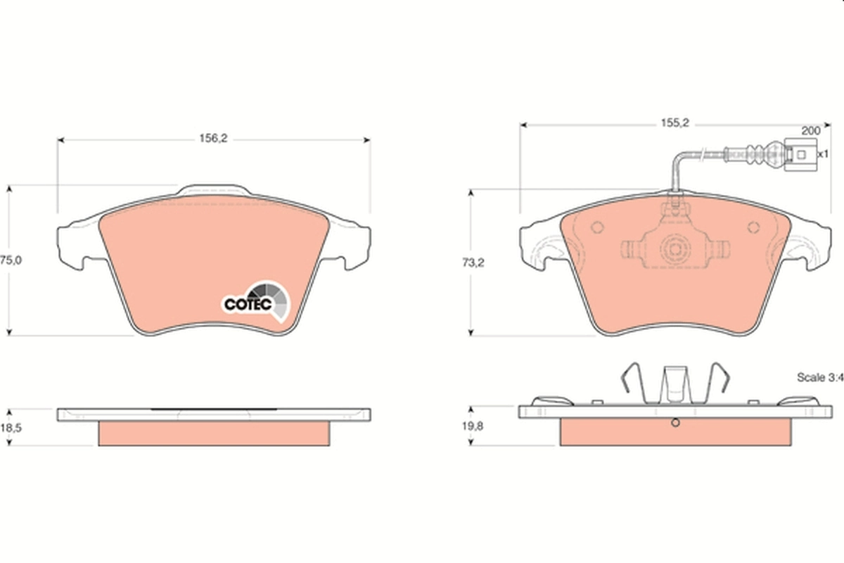 Brake Pad Set, disc brake